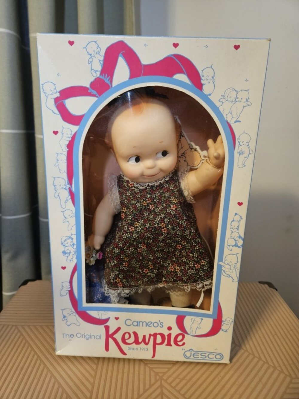 Vtg Cameo JESCO Original Kewpie Doll 11" Vinyl Flirty Side-Eye W/ Box Hang Tag